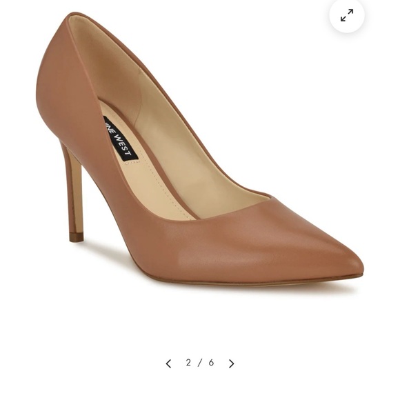 Nine West Shoes - Nine West Ezra Pointy Toe Pumps Light Brown Leather SZ 9.5:Classic vintage look!